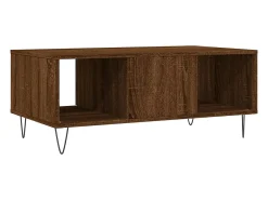 Mesa de centro | Mesa de apoio 90x50x36.5cm derivados madeira carvalho^ Mesa De Centro