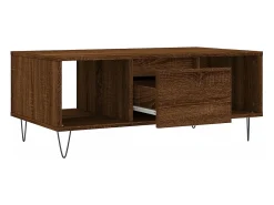 Mesa de centro | Mesa de apoio 90x50x36.5cm derivados madeira carvalho^ Mesa De Centro