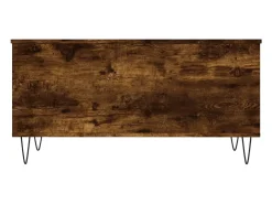 Mesa De Centro* Mesa de centro | Mesa de apoio 90x44.5x45 cm derivados madeira carvalho fumado Castanho