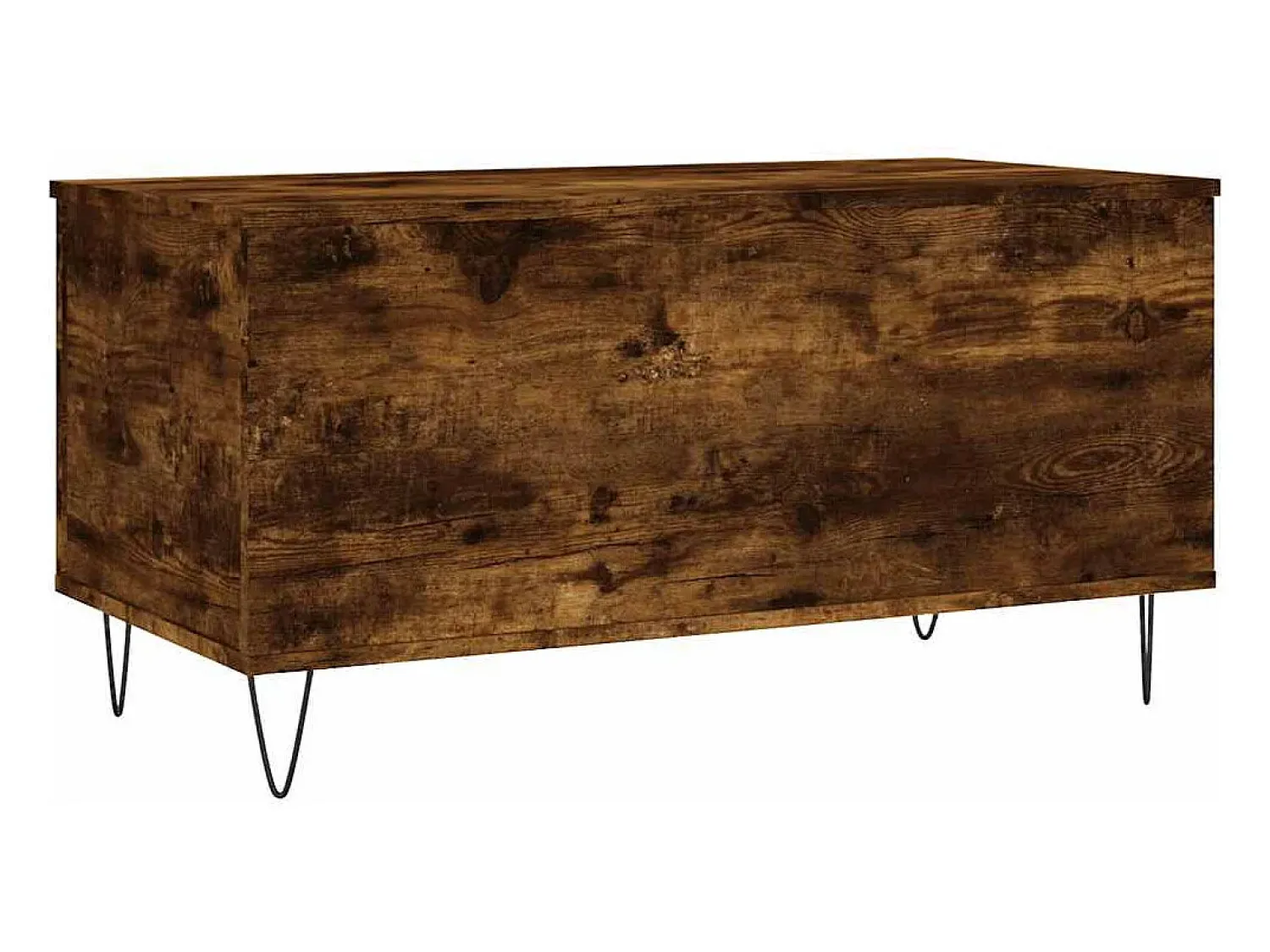 Mesa De Centro* Mesa de centro | Mesa de apoio 90x44.5x45 cm derivados madeira carvalho fumado Castanho