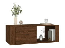 Mesa De Centro| Mesa de centro | Mesa de apoio 100x50.5x35 derivados madeira carvalho Castanho