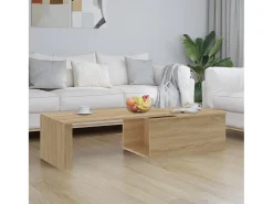 Best Mesa de centro | Mesa de apoio 150x50x35cm derivados de madeira carvalho sonoma Castanho