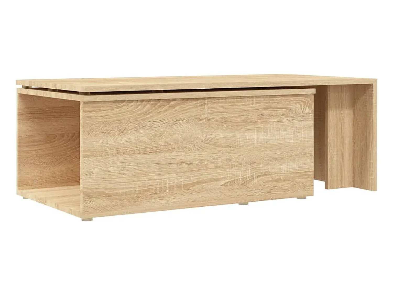 Best Mesa de centro | Mesa de apoio 150x50x35cm derivados de madeira carvalho sonoma Castanho