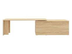 Best Mesa de centro | Mesa de apoio 150x50x35cm derivados de madeira carvalho sonoma Castanho