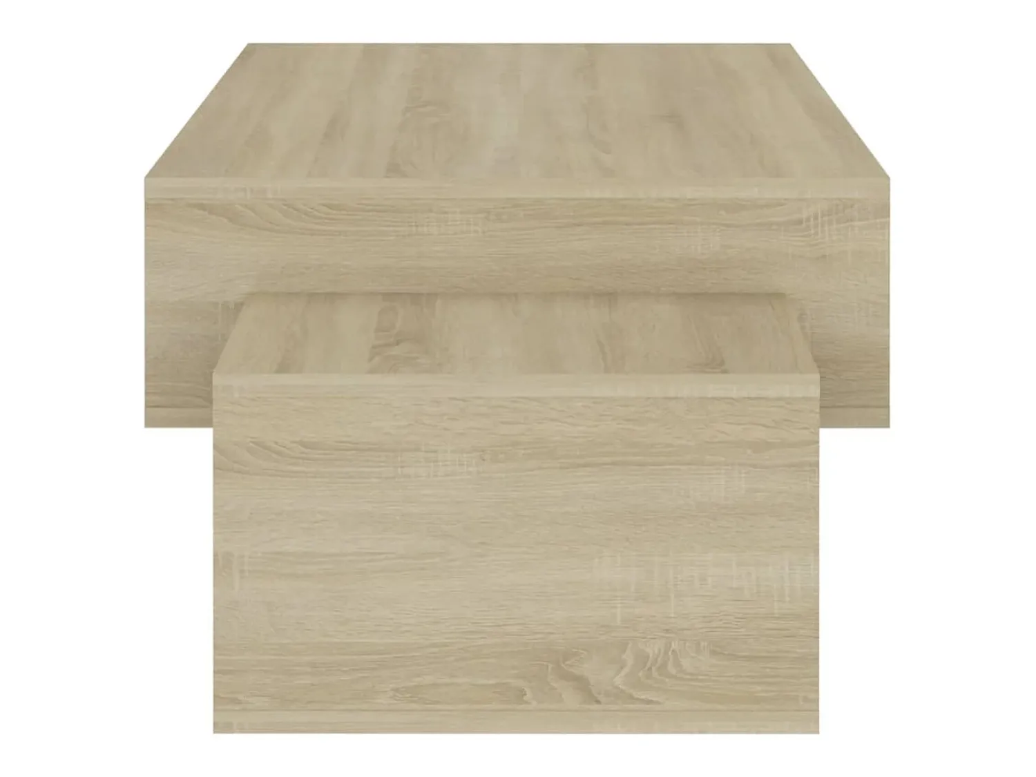 Mesa De Centro* Mesa de centro | Mesa de apoio 105x55x32cm derivados de madeira carvalho sonoma Castanho