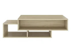 Mesa De Centro* Mesa de centro | Mesa de apoio 105x55x32cm derivados de madeira carvalho sonoma Castanho
