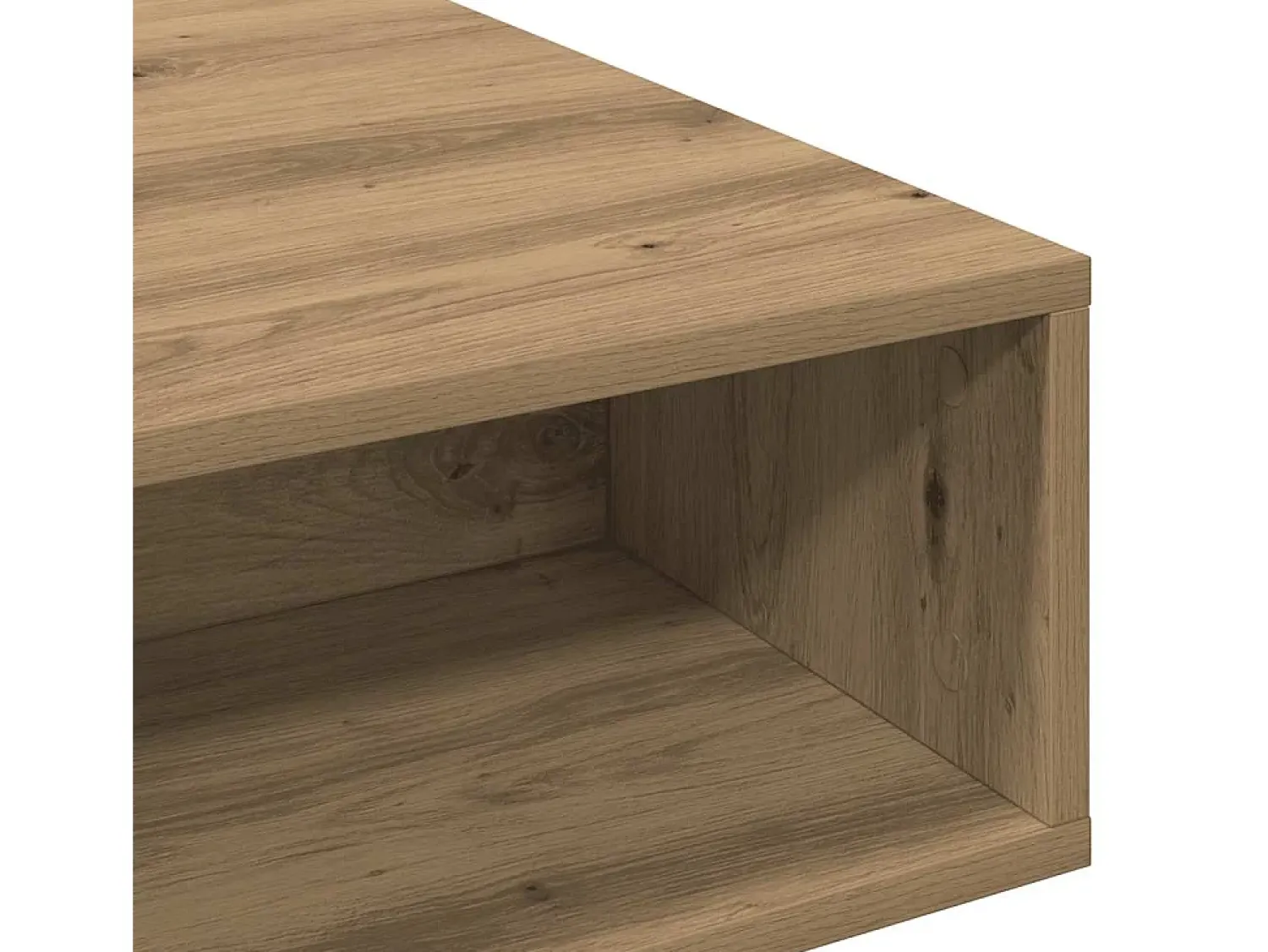 Hot Mesa de centro | Mesa de apoio | Mesa de café 105x55x32 cm deriv. madeira carvalho artisiano Castanho
