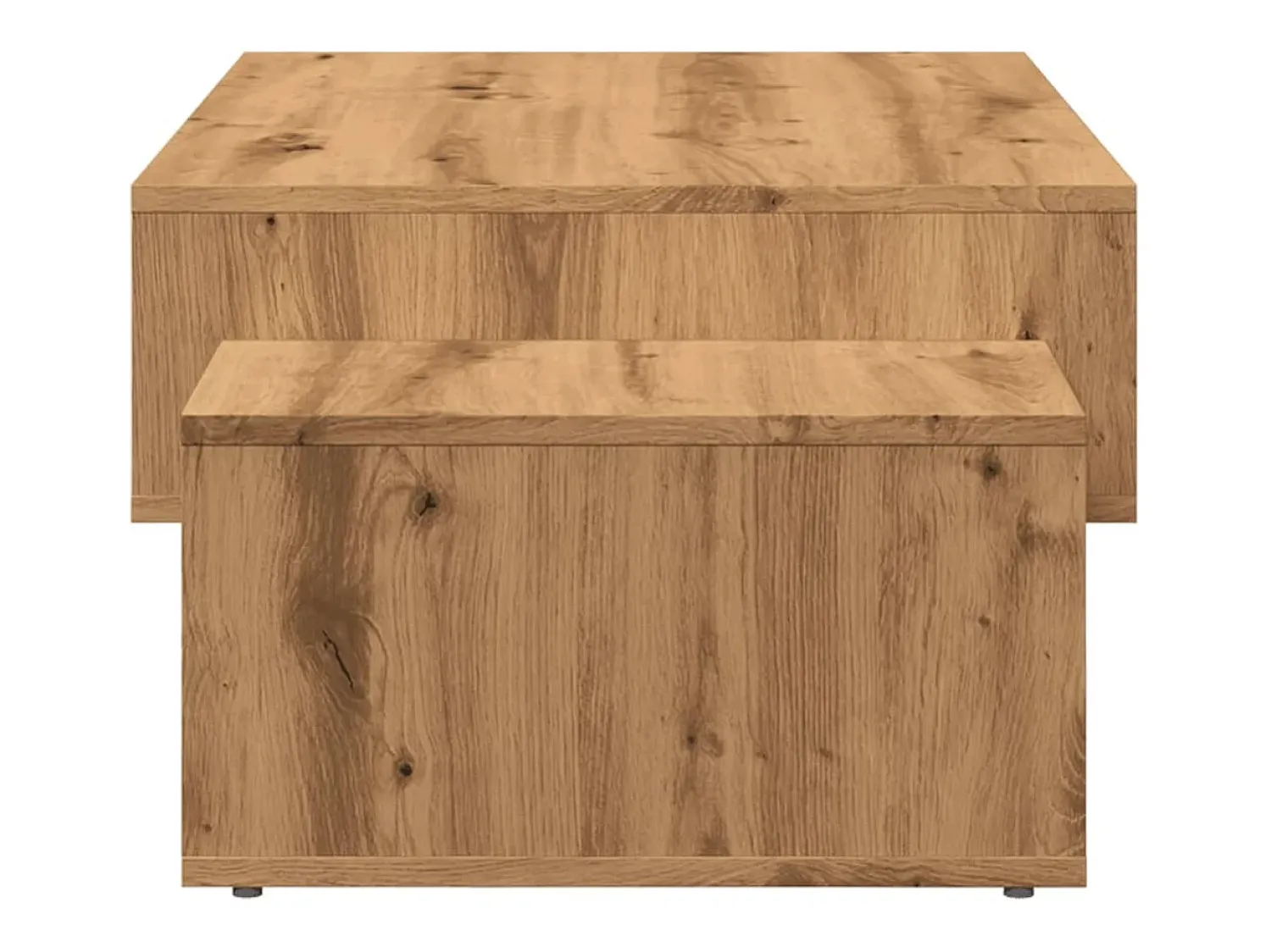 Hot Mesa de centro | Mesa de apoio | Mesa de café 105x55x32 cm deriv. madeira carvalho artisiano Castanho