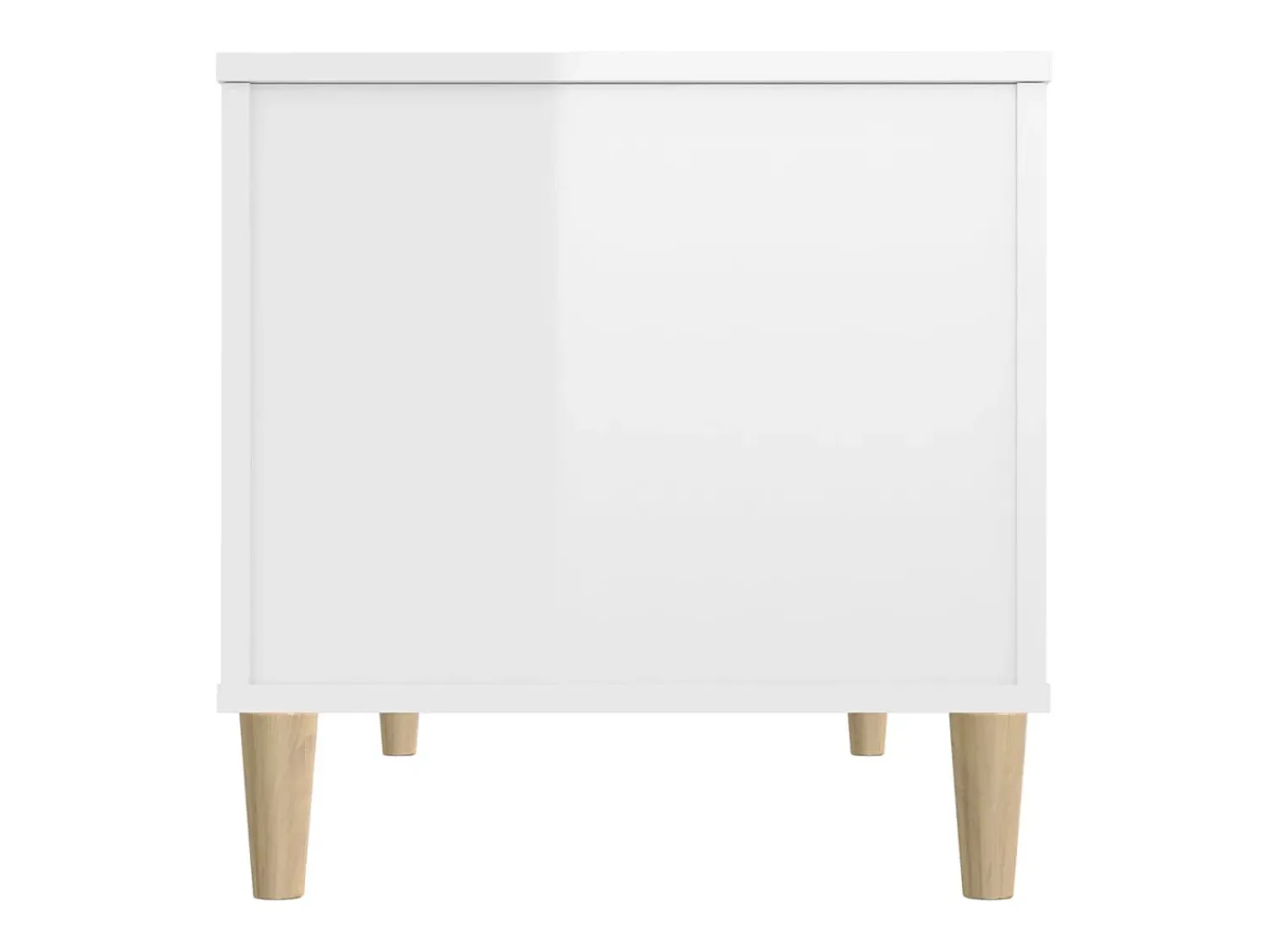 Hot Mesa de centro | Mesa de apoio 90x44.5x45 cm derivados de madeira brilhante Branco
