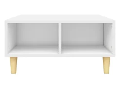 Mesa De Centro* Mesa de centro | Mesa de apoio 60x60x30 cm contraplacado Branco