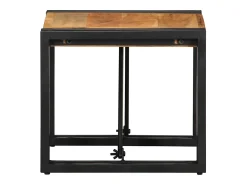New Mesa de centro | Mesa de apoio | Mesa de café 40x40x35 cm madeira de acácia maciça Castanho