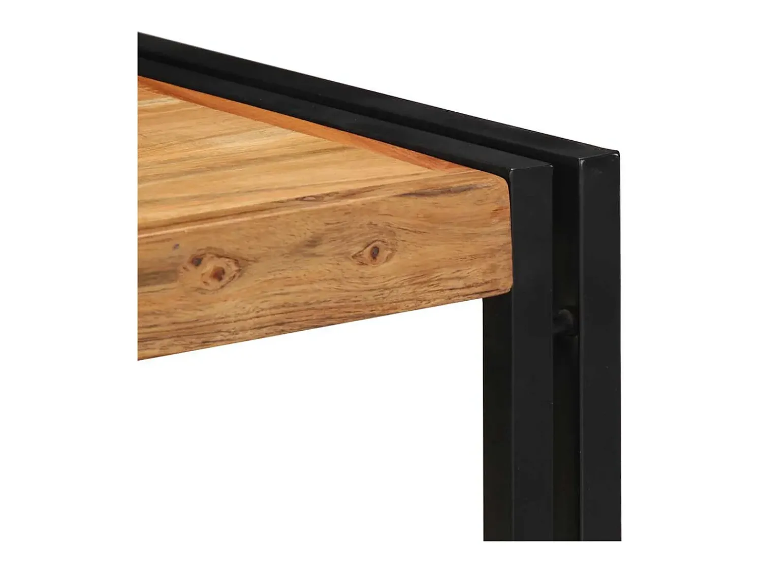 New Mesa de centro | Mesa de apoio | Mesa de café 40x40x35 cm madeira de acácia maciça Castanho