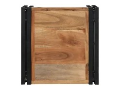 New Mesa de centro | Mesa de apoio | Mesa de café 40x40x35 cm madeira de acácia maciça Castanho
