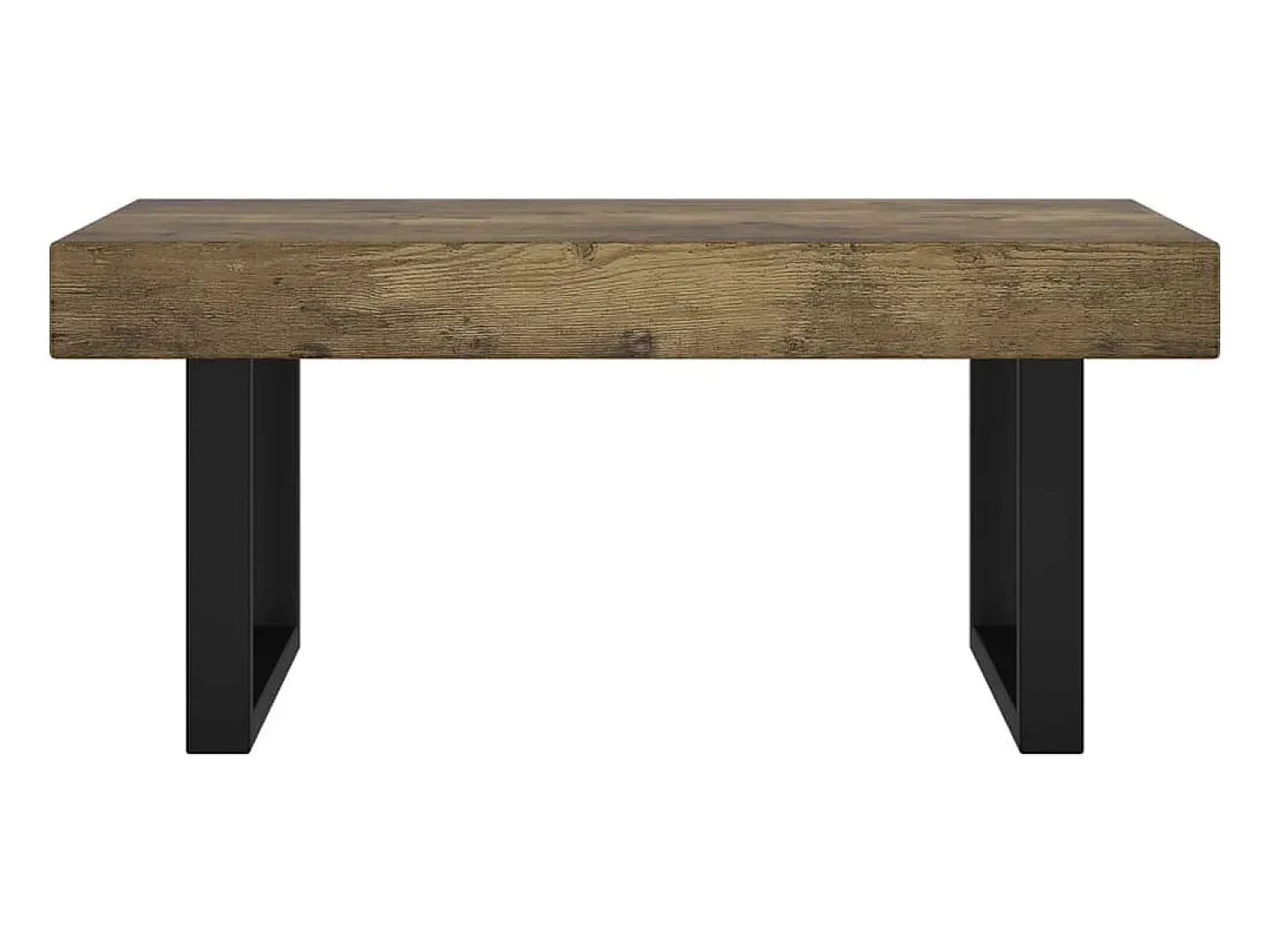 Mesa de centro | Mesa de apoio 90x45x40 cm MDF e ferro -escuro e preto^ Mesa De Centro