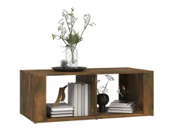 Mesa de centro | Mesa de apoio 100x50x36 cm derivados madeira carvalho fumado^ Mesa De Centro