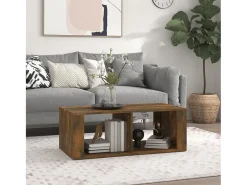 Mesa de centro | Mesa de apoio 100x50x36 cm derivados madeira carvalho fumado^ Mesa De Centro