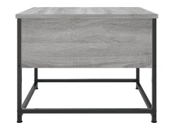 Mesa de centro | Mesa de apoio 51x51x40 cm derivados de madeira cinza sonoma^ Mesa De Centro