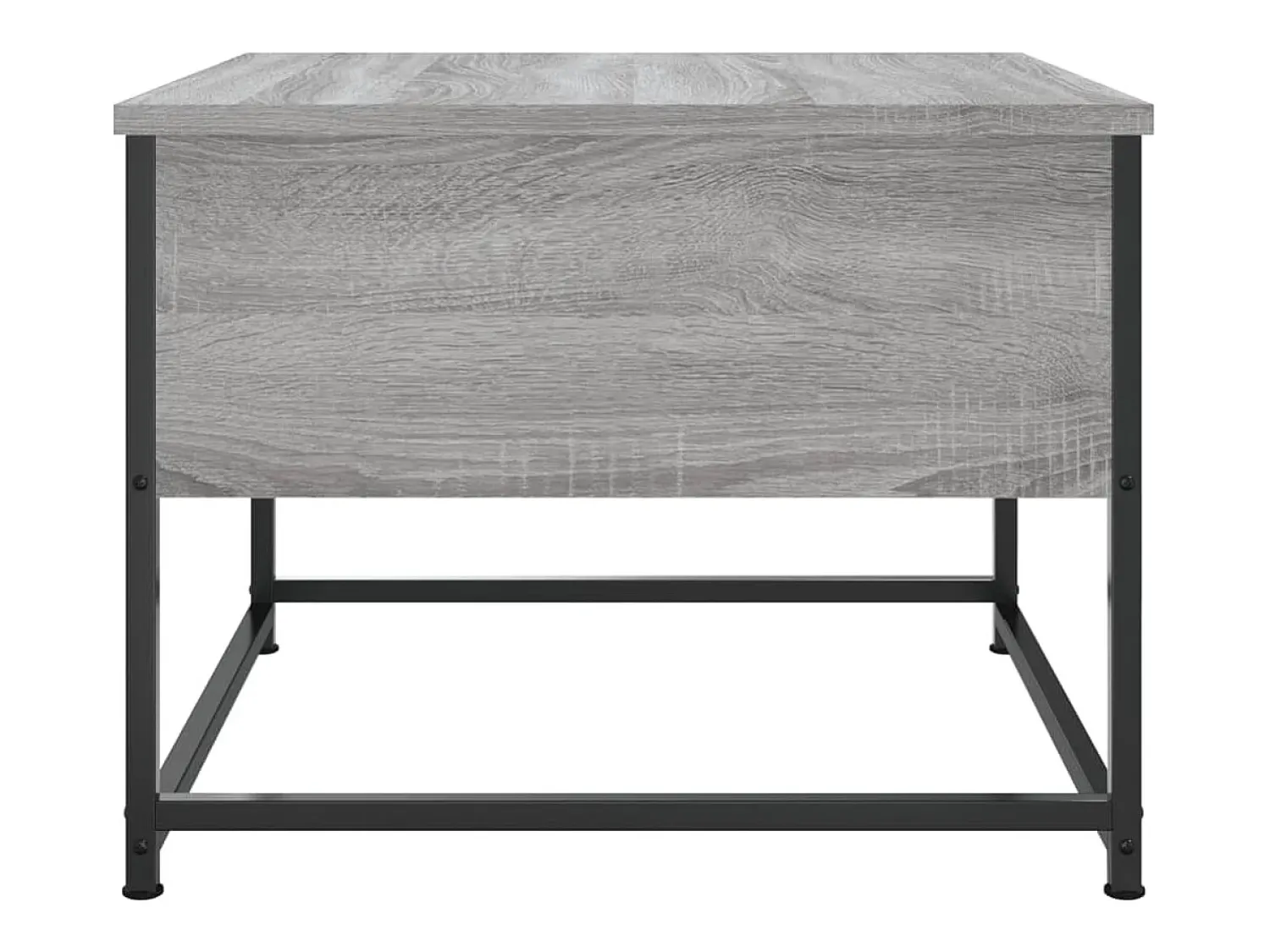 Mesa de centro | Mesa de apoio 51x51x40 cm derivados de madeira cinza sonoma^ Mesa De Centro