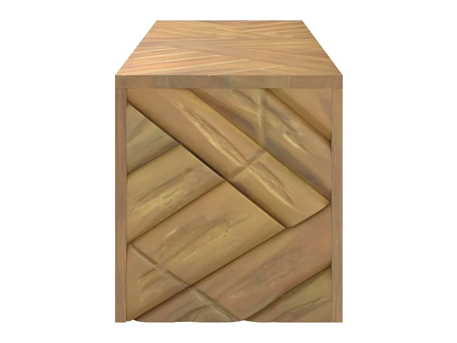 Mesa De Centro| Mesa de centro | Mesa de apoio | Mesa de café 110x35x38 cm madeira maciça teca Castanho