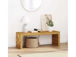 Mesa De Centro| Mesa de centro | Mesa de apoio | Mesa de café 110x35x38 cm madeira maciça teca Castanho