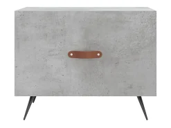 Mesa De Centro| Mesa de centro | Mesa de apoio 50x50x40 cm madeira processada cinza cimento Cinzento