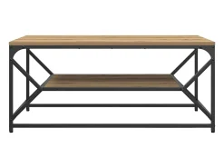 Mesa De Centro| Mesa de centro | Mesa de apoio | Mesa de café carvalho artisiano 90x50x40 cm Castanho