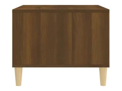 Mesa de centro | Mesa de apoio 60x50x40 cm madeira processada carvalho Castanho