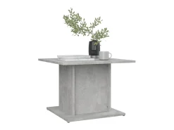 Mesa De Centro* Mesa de centro | Mesa de apoio 55.5x55.5x40 cm derivados madeira cinza-cimento Cinzento