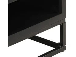 Mesa De Centro* Mesa de centro | Mesa de apoio | Mesa de café 90x60x35 cm madeira de mangueira maciça Preto