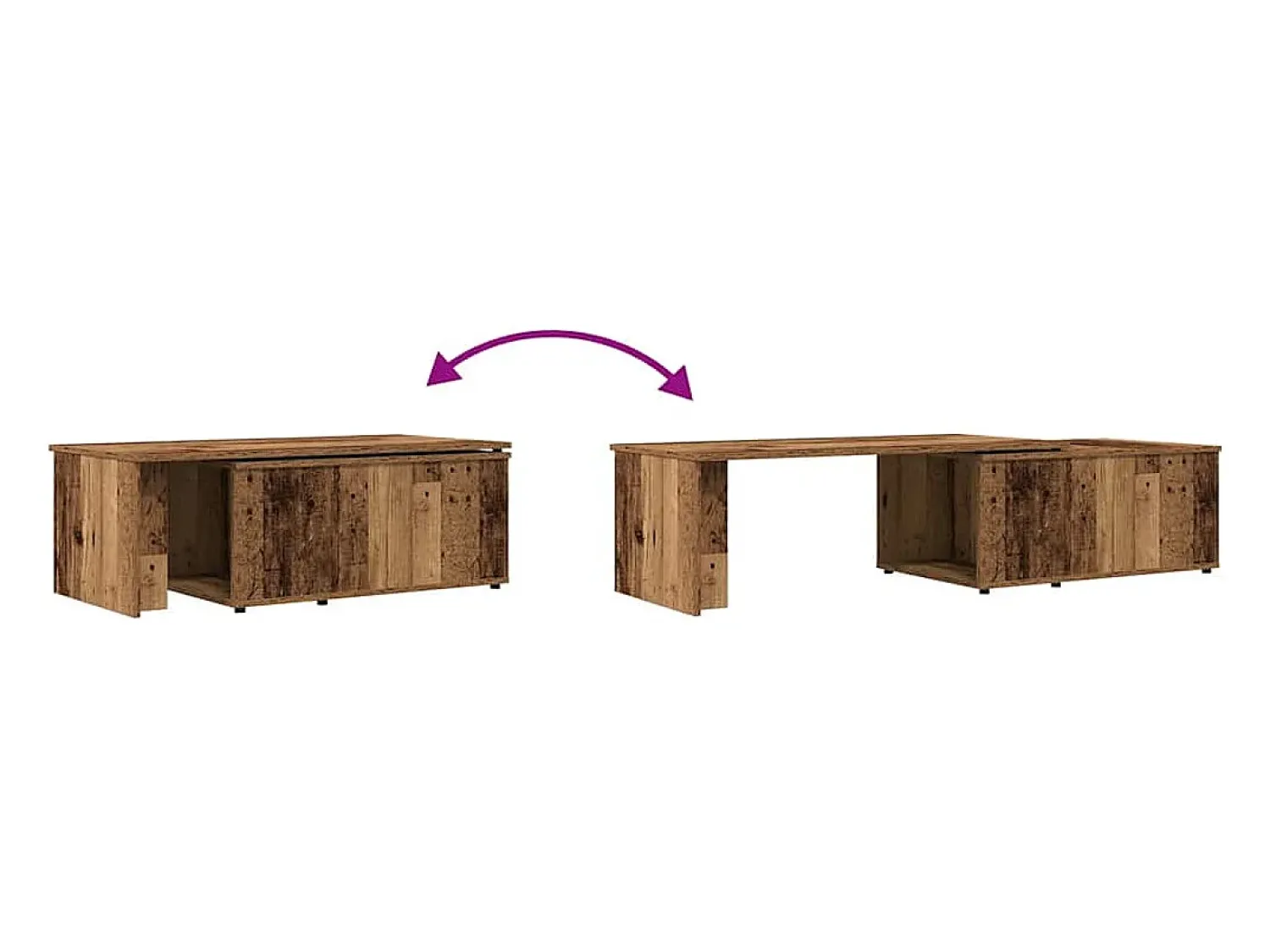 Mesa De Centro* Mesa de centro | Mesa de apoio | Mesa de café madeira antiga 150x50x35 cm madeira trabalhada Castanho