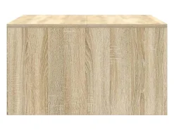 Sale Mesa de centro | Mesa de apoio com gavetas 70.5x70x40 cm carvalho sonoma Castanho