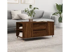 Discount Mesa de centro | Mesa de apoio derivados de madeira carvalho Castanho