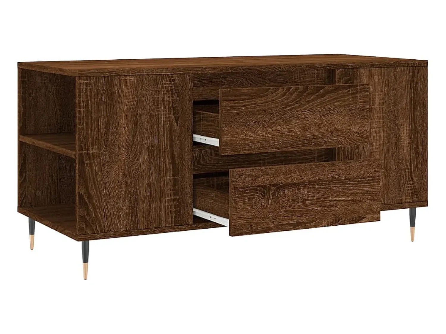 Discount Mesa de centro | Mesa de apoio derivados de madeira carvalho Castanho