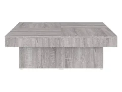 Mesa de centro | Mesa de apoio 90x90x28 cm derivados madeira sonoma^ Mesa De Centro