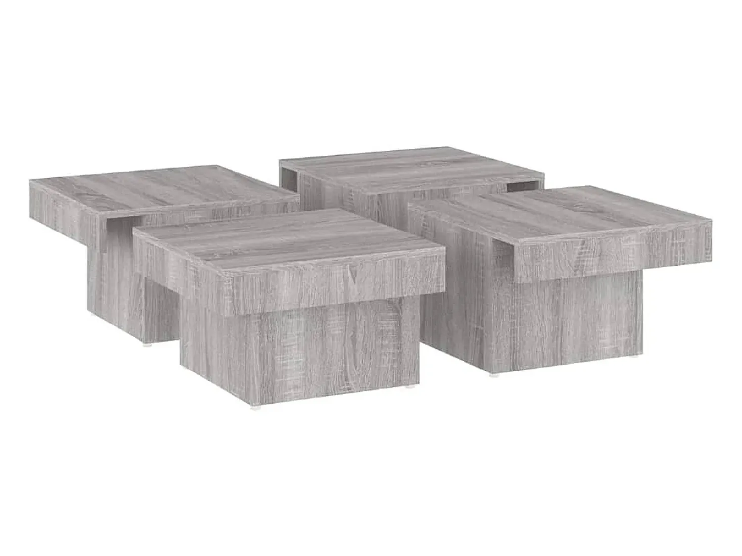 Mesa de centro | Mesa de apoio 90x90x28 cm derivados madeira sonoma^ Mesa De Centro