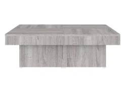 Mesa de centro | Mesa de apoio 90x90x28 cm derivados madeira sonoma^ Mesa De Centro