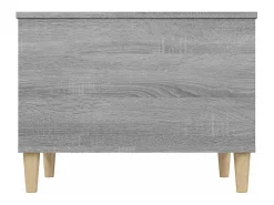 Mesa De Centro| Mesa de centro | Mesa de apoio 60x44.5x45 cm derivados de madeira cinza sonoma Cinzento