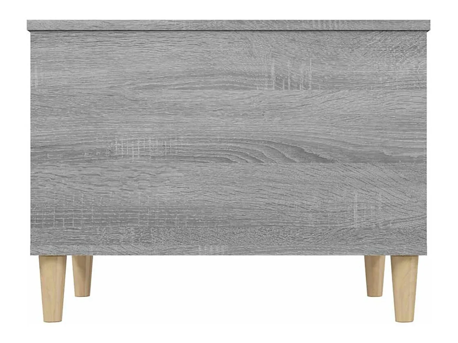 Mesa De Centro| Mesa de centro | Mesa de apoio 60x44.5x45 cm derivados de madeira cinza sonoma Cinzento