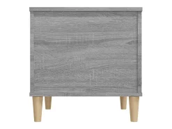 Mesa De Centro| Mesa de centro | Mesa de apoio 60x44.5x45 cm derivados de madeira cinza sonoma Cinzento