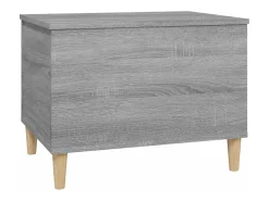 Mesa De Centro| Mesa de centro | Mesa de apoio 60x44.5x45 cm derivados de madeira cinza sonoma Cinzento