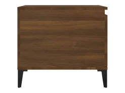 Mesa De Centro* Mesa de centro | Mesa de apoio 100x50x45 cm derivados madeira carvalho Castanho