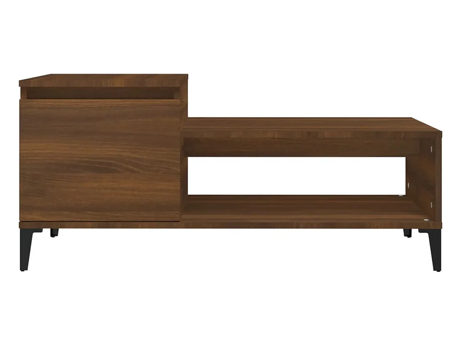 Mesa De Centro* Mesa de centro | Mesa de apoio 100x50x45 cm derivados madeira carvalho Castanho