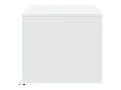 New Mesa de centro | Mesa de apoio com luzes LED derivados de madeira Branco