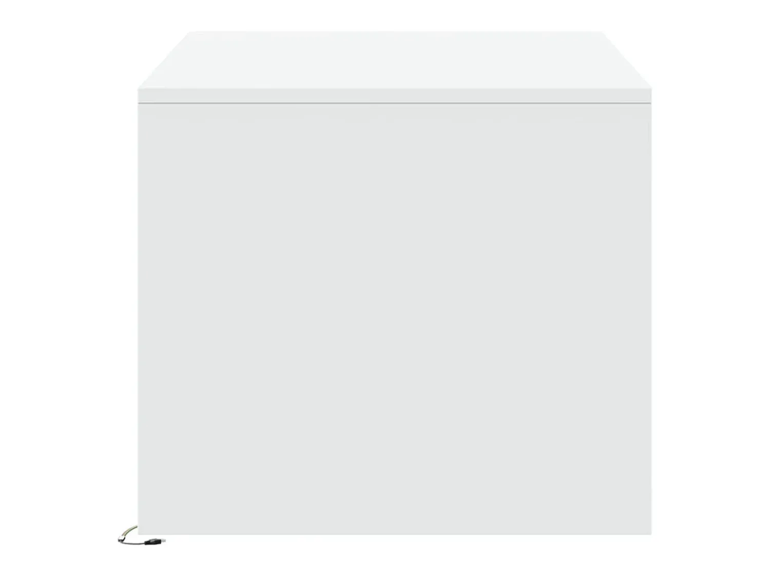 New Mesa de centro | Mesa de apoio com luzes LED derivados de madeira Branco