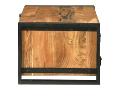 Mesa De Centro* Mesa de centro | Mesa de apoio | Mesa de café com gaveta Madeira de acácia maciça Castanho