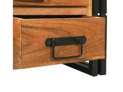 Mesa De Centro* Mesa de centro | Mesa de apoio | Mesa de café com gaveta Madeira de acácia maciça Castanho