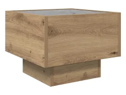 Mesa De Centro| Mesa de centro | Mesa de apoio carvalho artisiano 40x40x30 cm Castanho