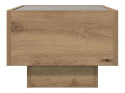 Mesa De Centro| Mesa de centro | Mesa de apoio carvalho artisiano 40x40x30 cm Castanho