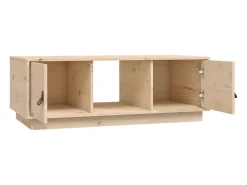 Mesa De Centro| Mesa de centro | Mesa de apoio | Mesa de café 100x50x35 cm pinho maciço Castanho