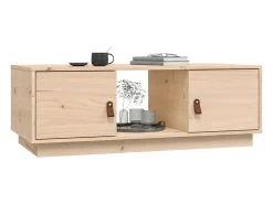 Mesa De Centro| Mesa de centro | Mesa de apoio | Mesa de café 100x50x35 cm pinho maciço Castanho